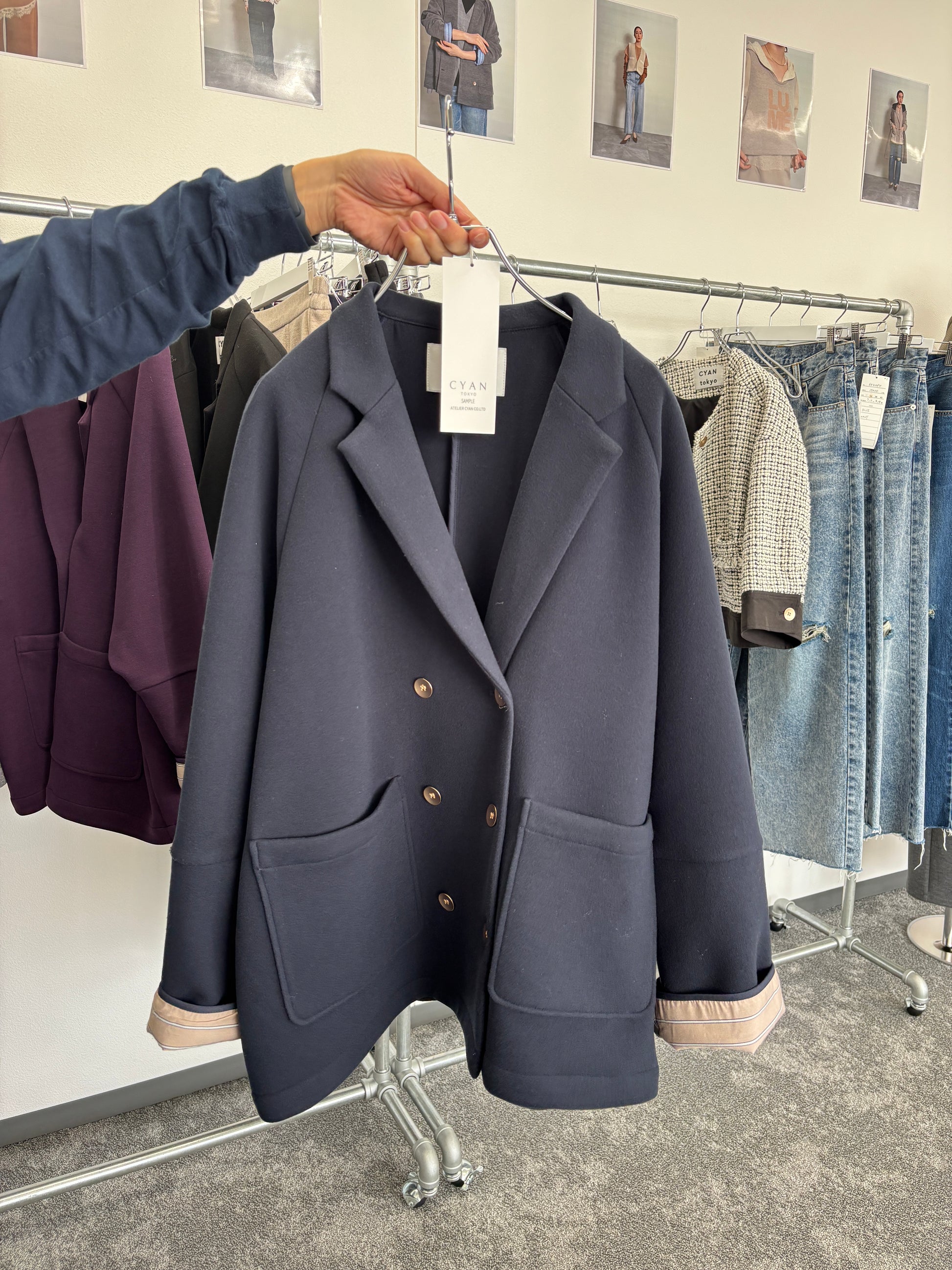 【予約⚡︎販売】マイクロフリースWジャケット／604513／CYAN tokyo／2026 AW#1