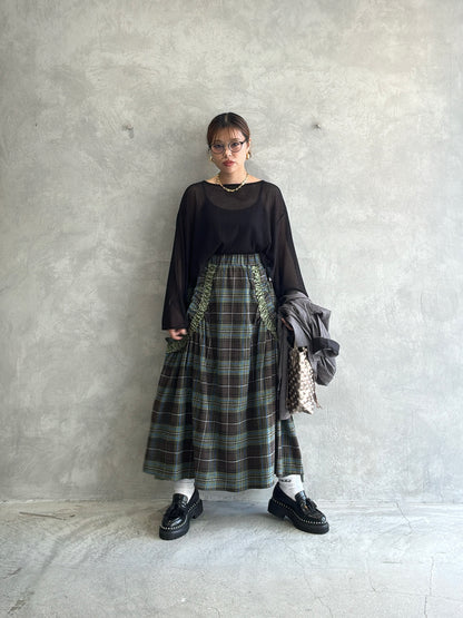 メッシュフレアプルオーバー／Anna Kerry