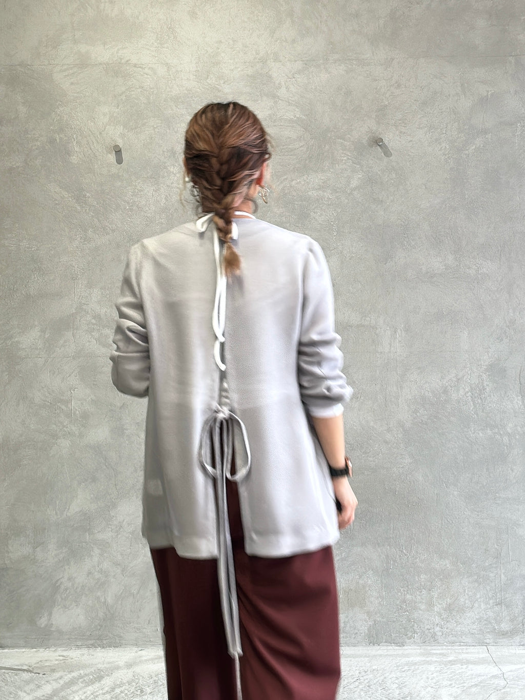 メッシュノーカラージャケット／Dignite collier