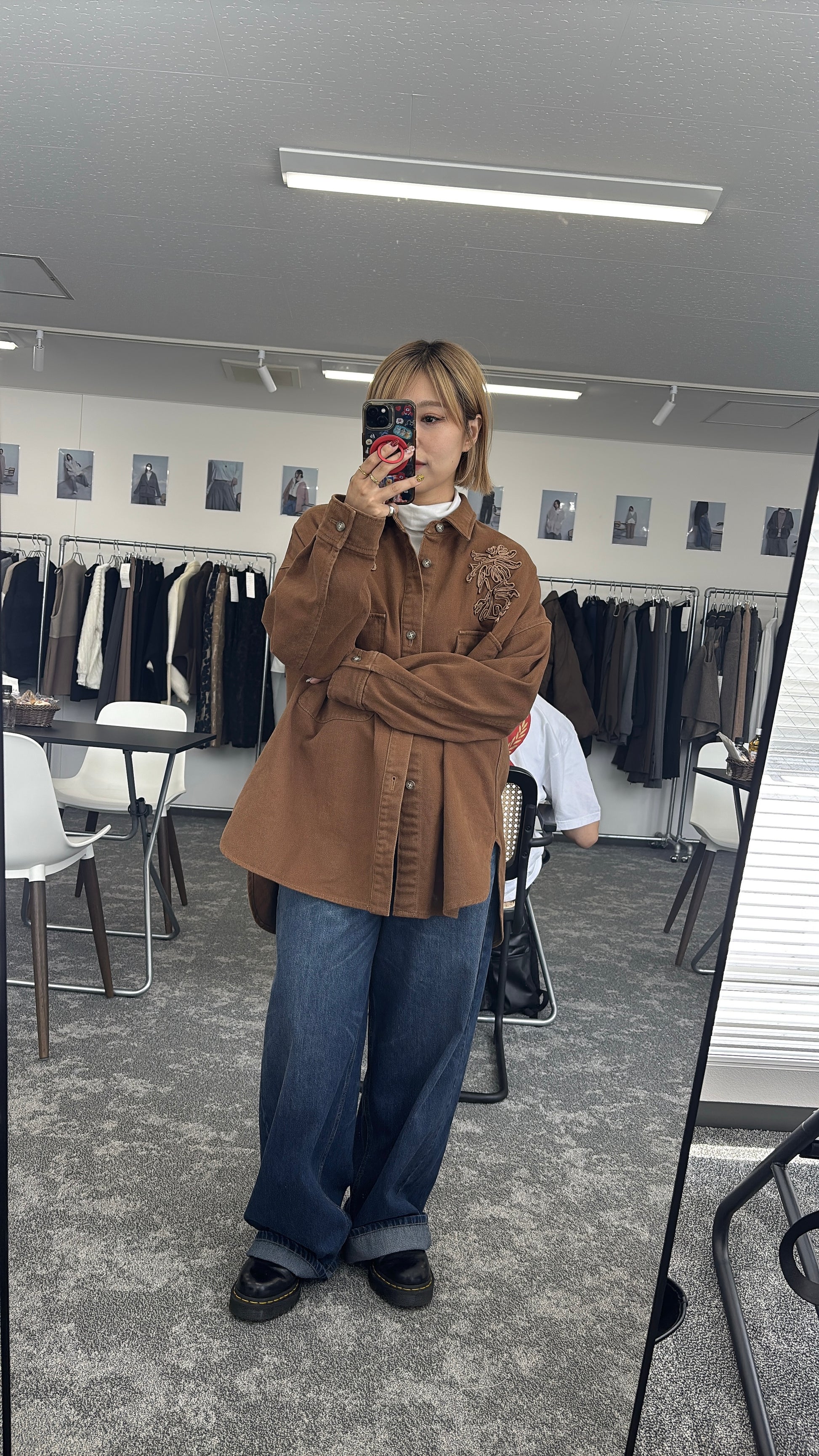【予約⚡︎販売】刺繍オーバーシャツブルゾン／607532／CYAN tokyo／2026 AW#2