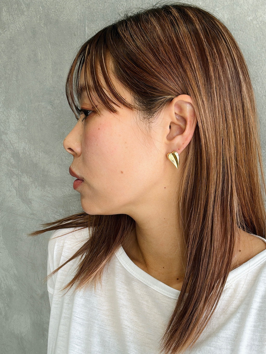 【予約販売】ソリッドハートピアス