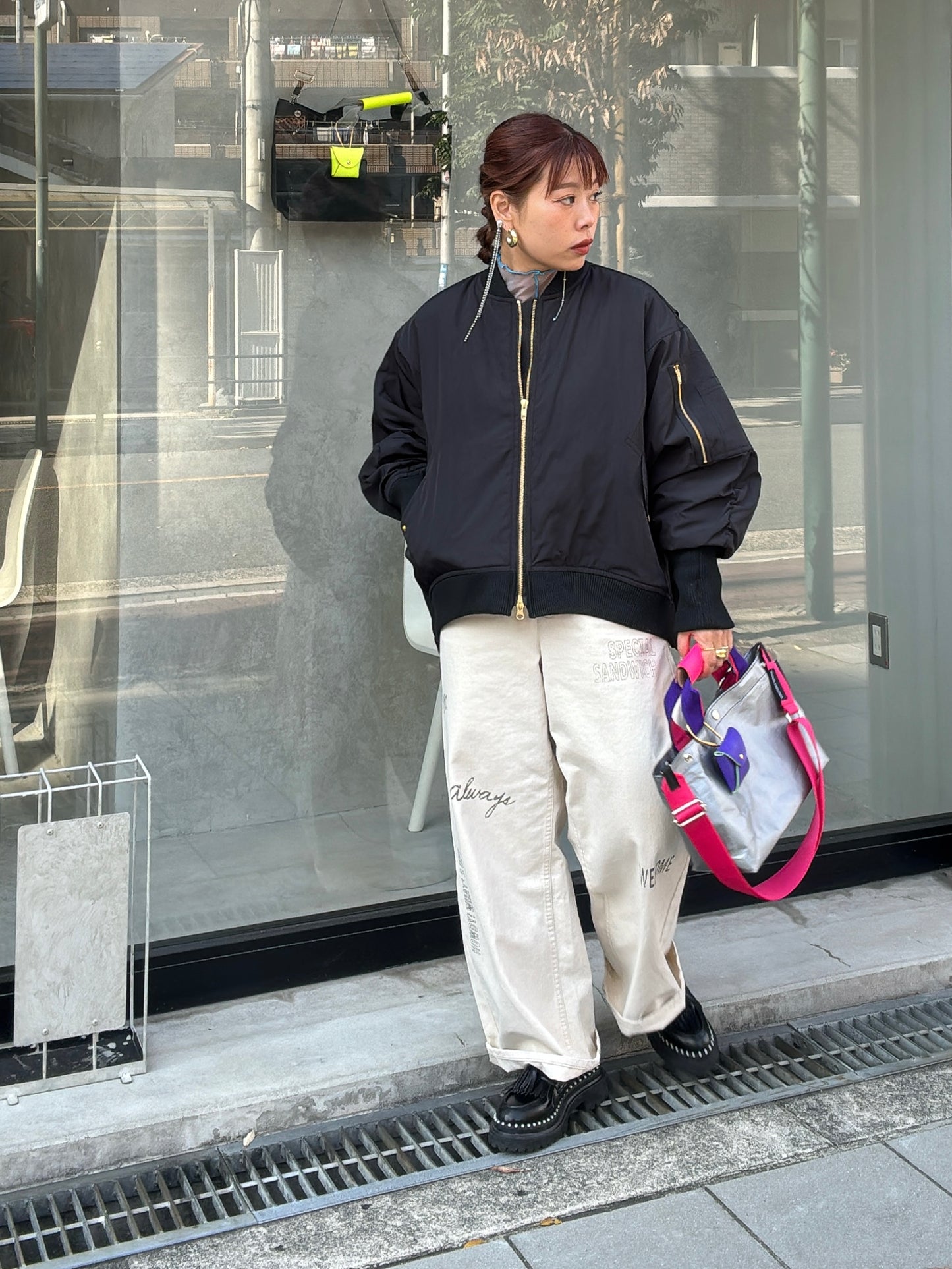 【予約販売】パープル×ピンク（本体：シルバー）／FACTORY OMOTO／BASIC TOTE