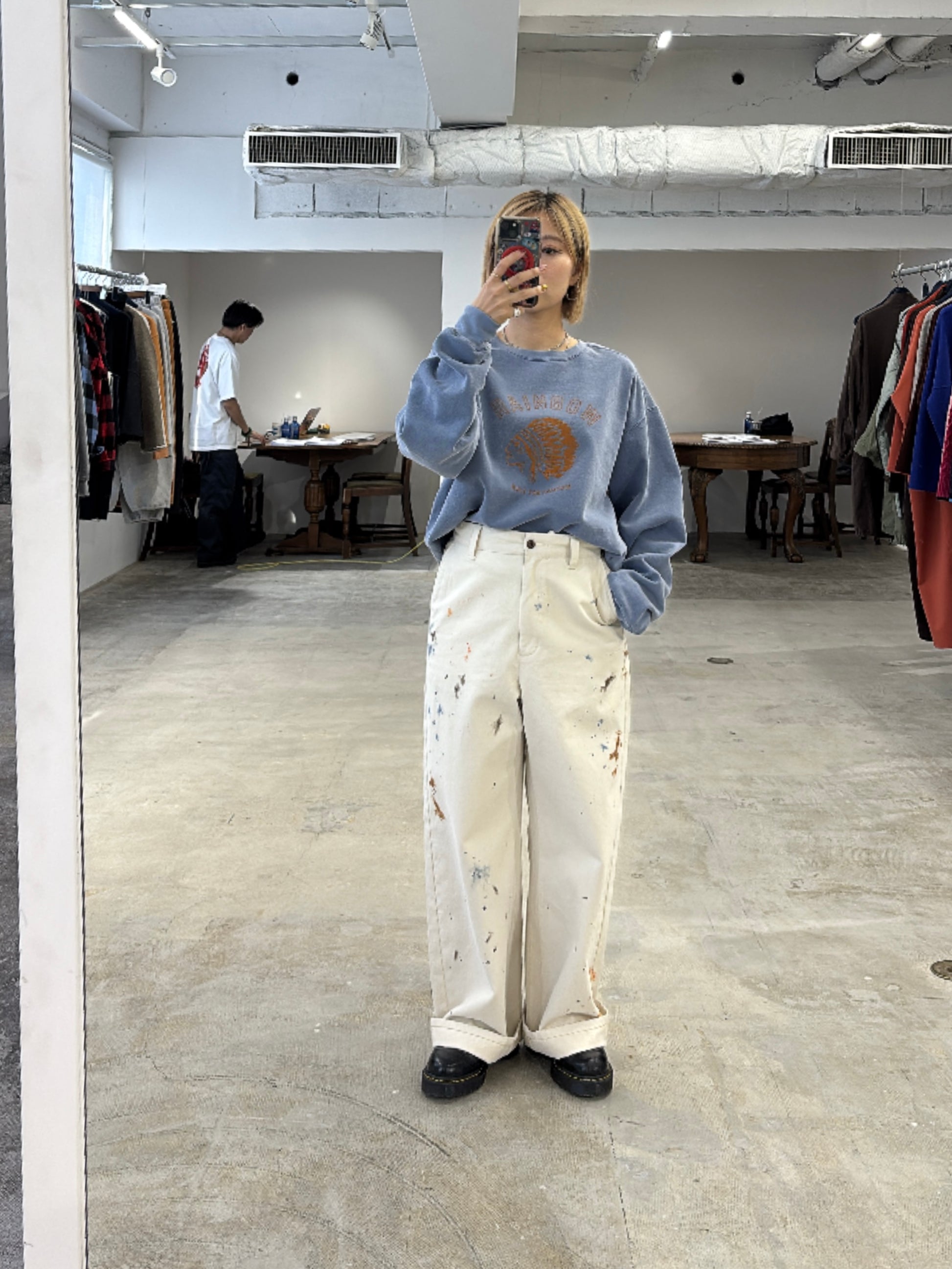 【予約⚡︎販売】ペイントチノパンツ／8653501／LE MÉLANGE／2026 AW #2