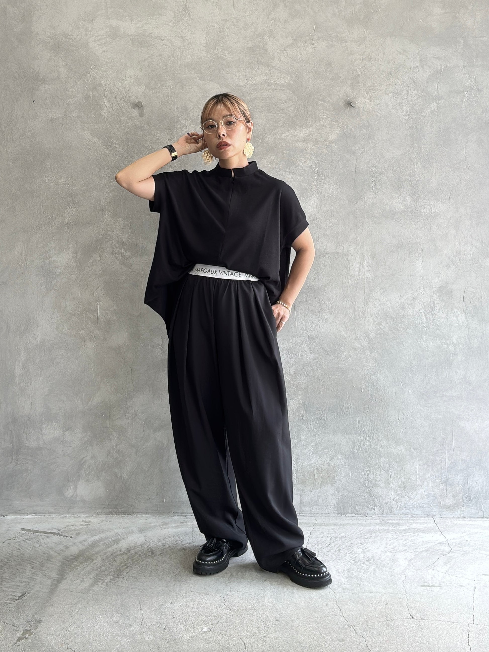 ロゴウエストタックパンツ／MG PT-26089-A／MARGAUX VINTAGE／2026 AW＃1
