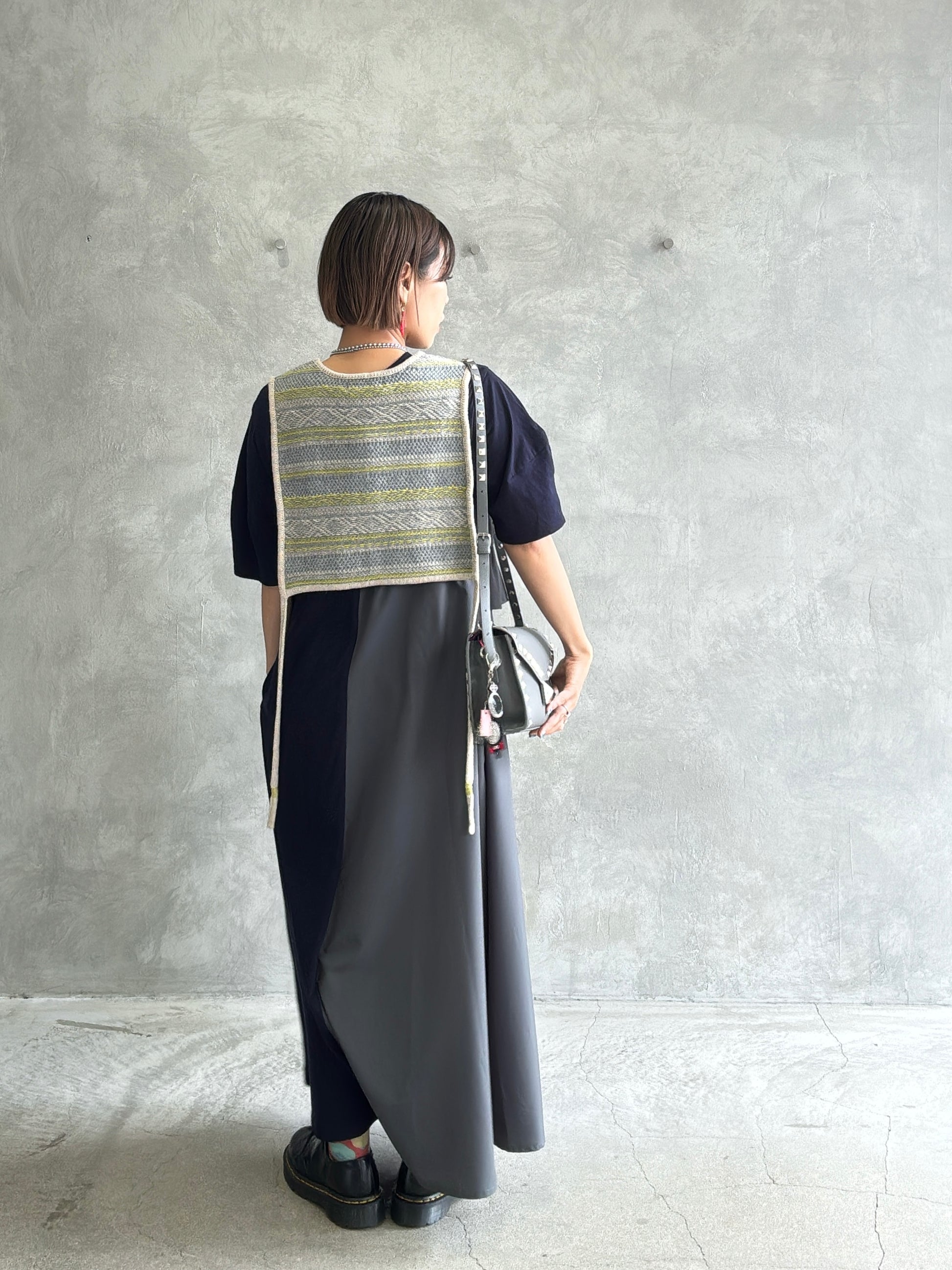 ジャガードVネックベスト／#8642701／LE MÉLANGE／2026 AW #1