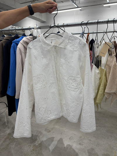 受付終了【予約⚡︎販売】カットワーク刺繍シャツ／8663201／LE MÉLANGE／2026 AW #2