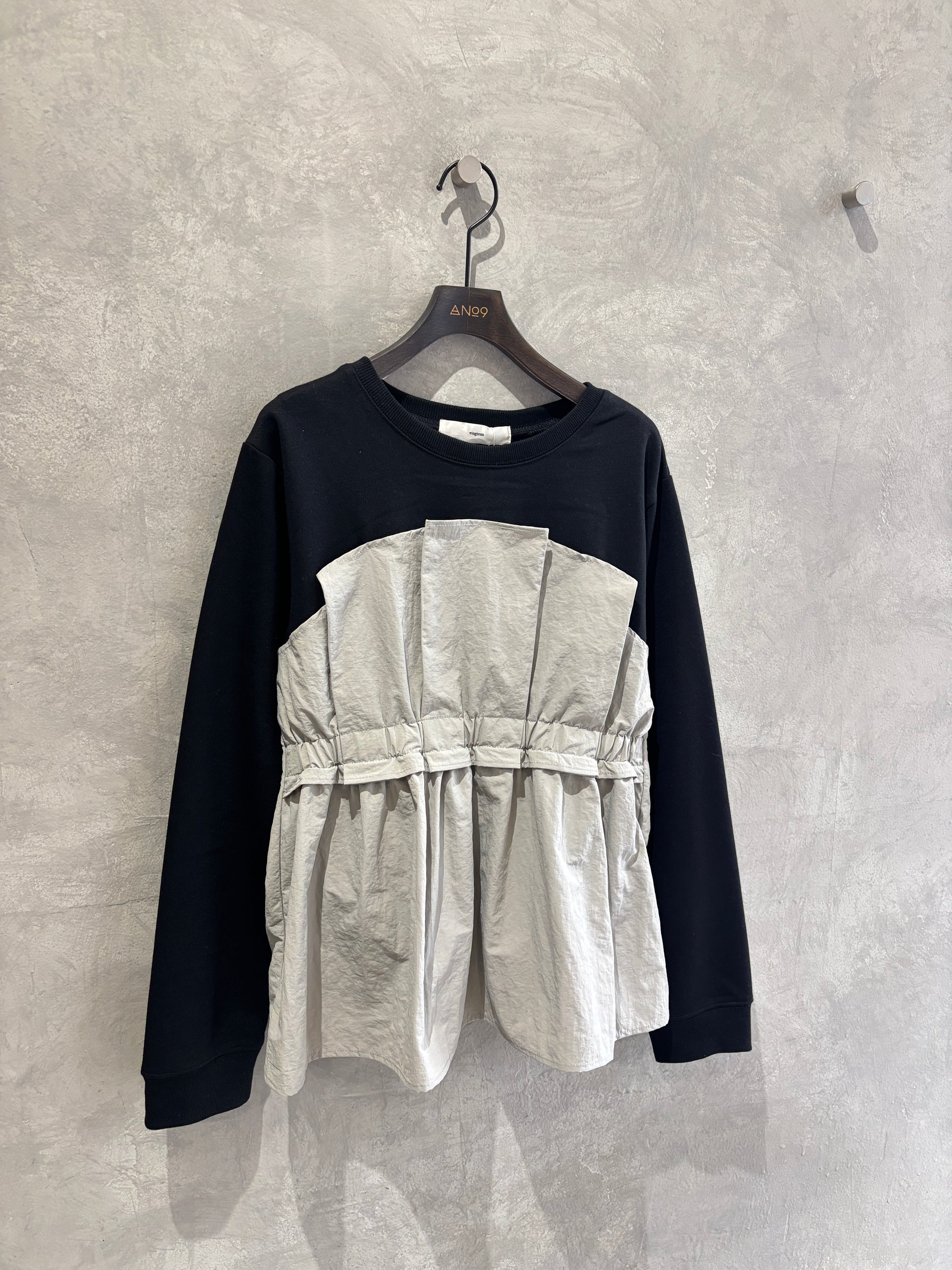 フリル切替スウェット