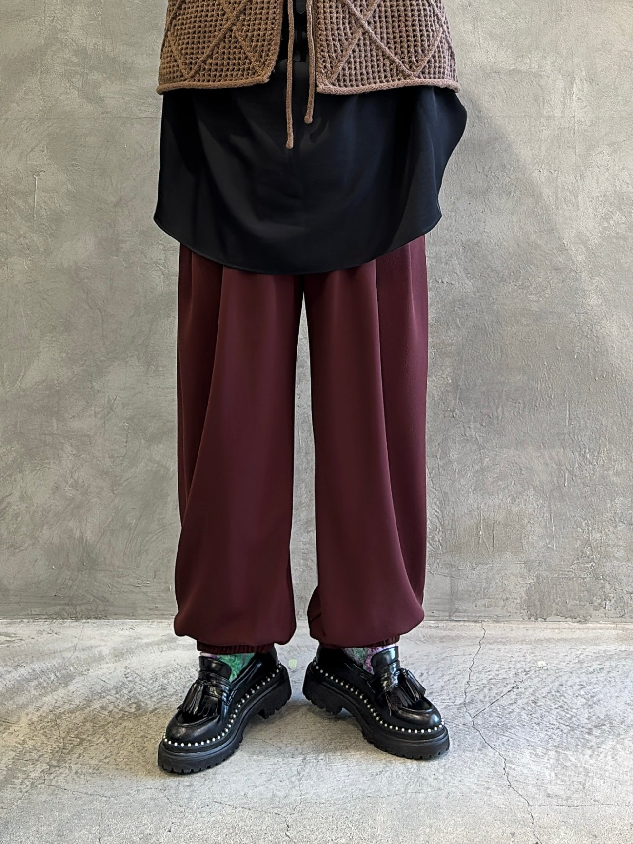 【再入荷】タックポケットジャージジョガーパンツ／CYAN TOKYO