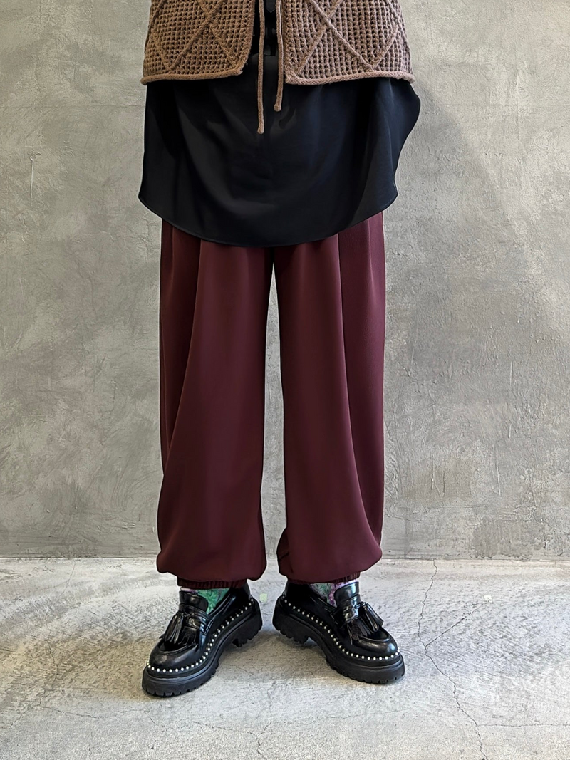 【再入荷】タックポケットジャージジョガーパンツ／CYAN TOKYO