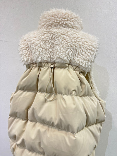 【予約⚡︎販売】シャギーボアコンビダウンベスト／604519／CYAN tokyo／2026 AW#1