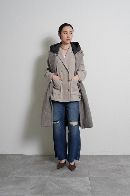 【予約⚡︎販売】スライバーノースリコート／604516／CYAN tokyo／2026 AW#1
