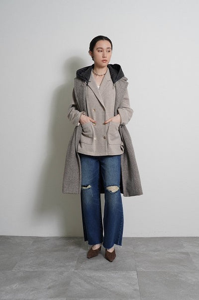 【予約⚡︎販売】スライバーノースリコート／604516／CYAN tokyo／2026 AW#1