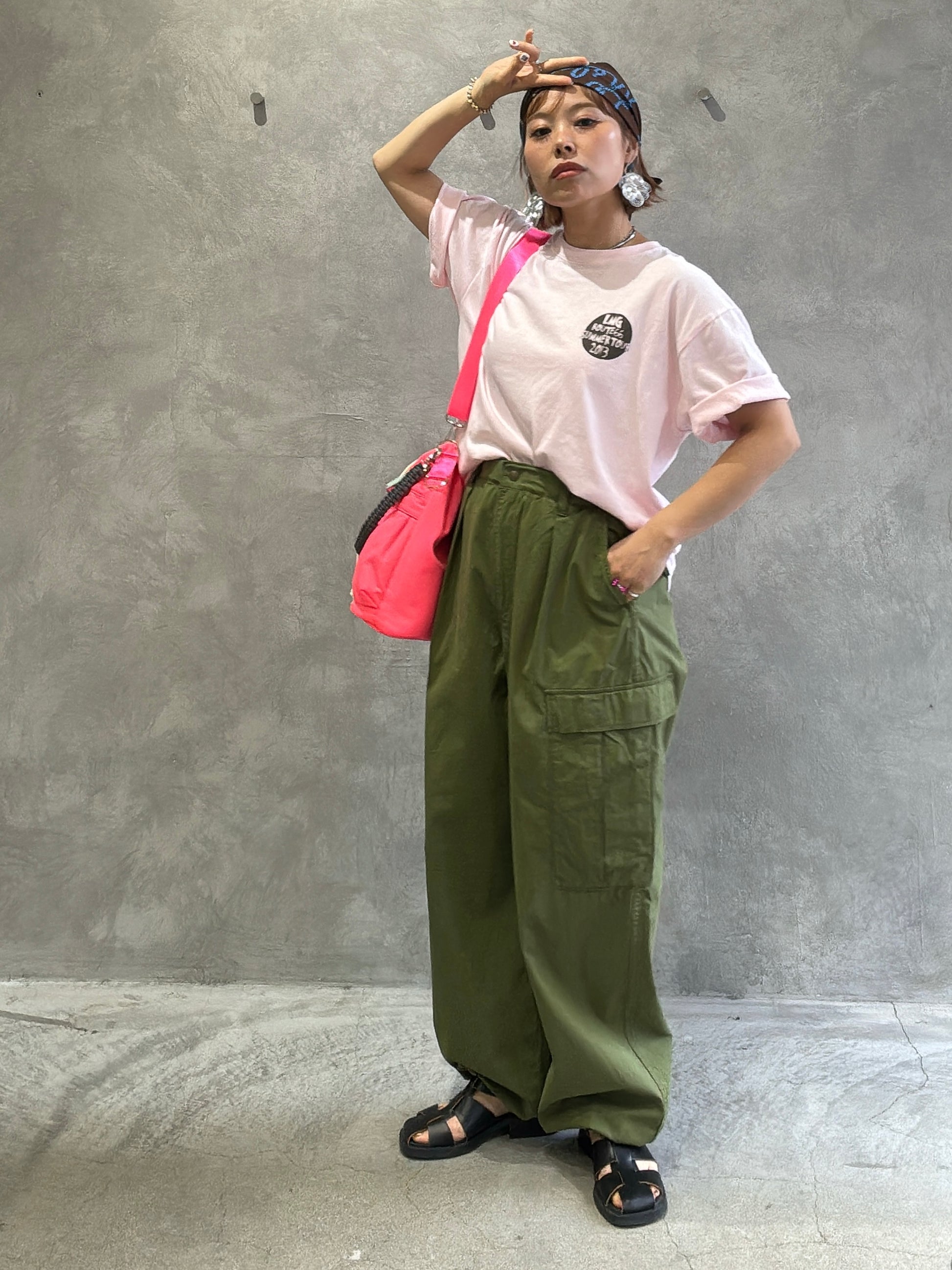カーゴパンツ（無地・花柄）／8623504・8623505／LE MÉLANGE