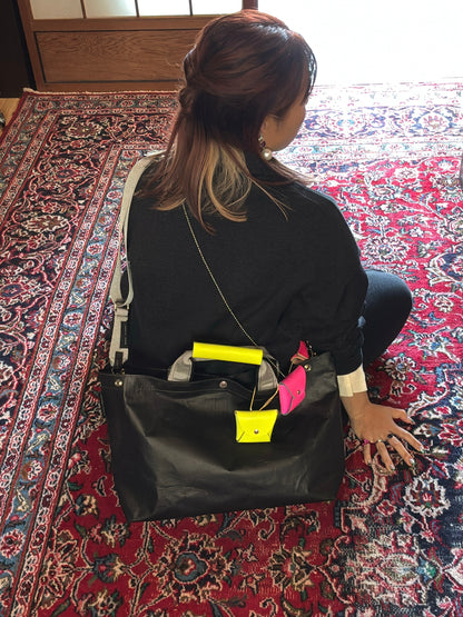 【予約販売】グレー×ブラック（本体：ブラック）／FACTORY OMOTO／BASIC TOTE