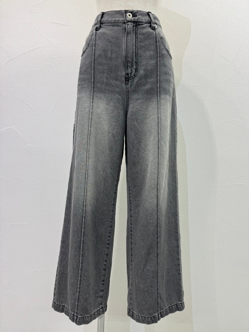 【予約⚡︎販売】ソフトデニムピンタックワイドパンツ／604493／CYAN tokyo／2026 AW#1