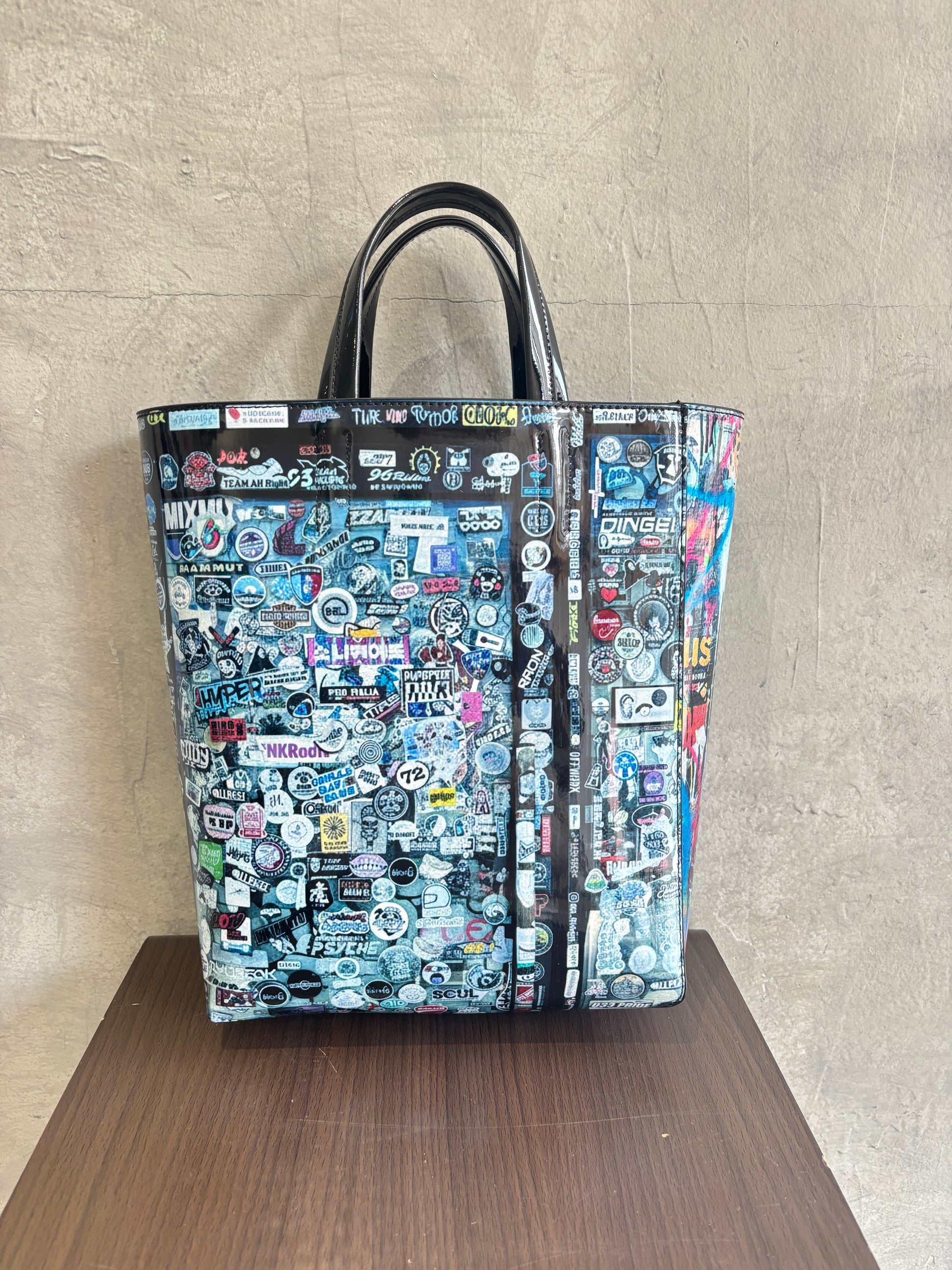 アートプリント２way台形トートバッグ