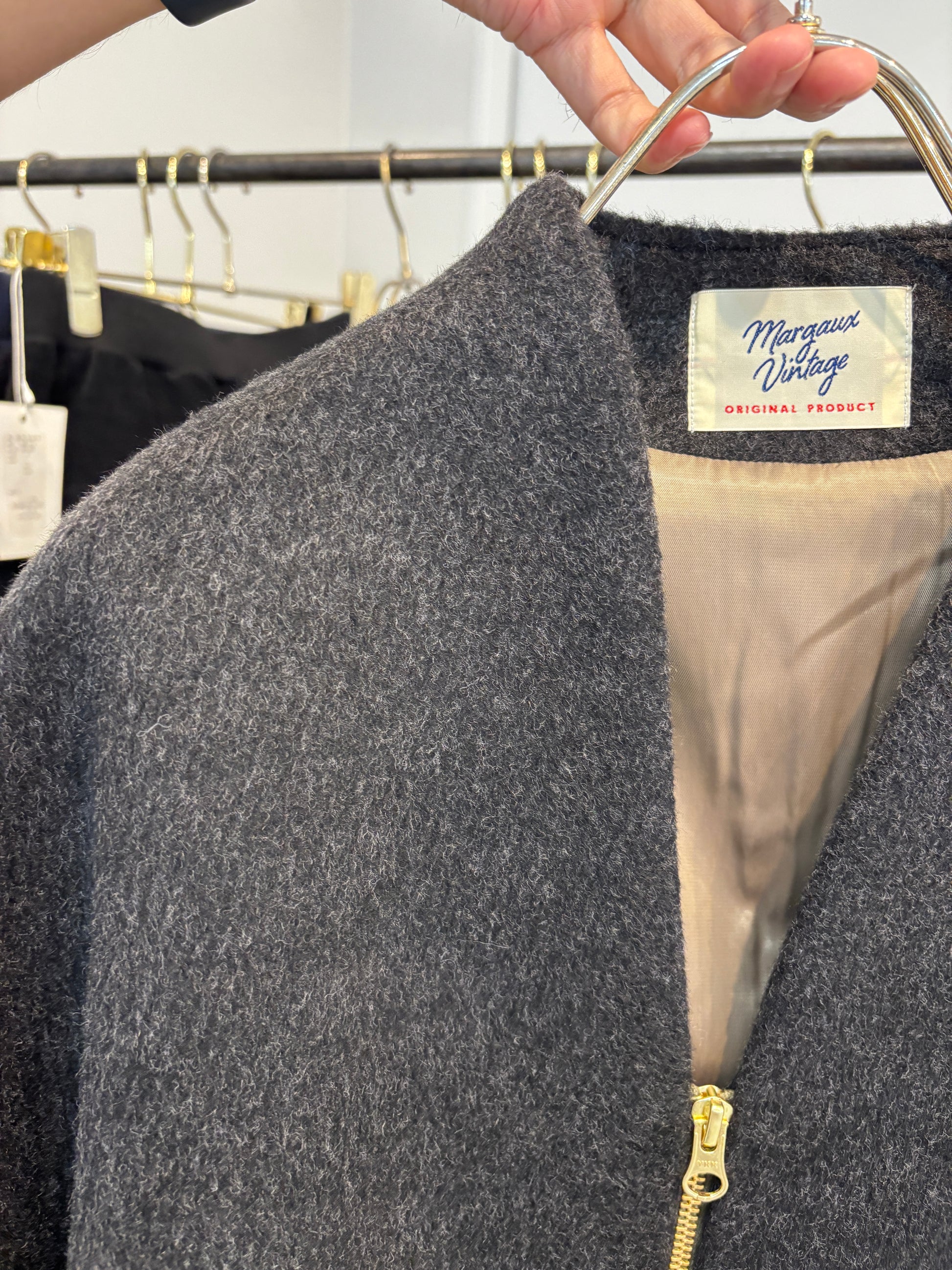 【予約⚡︎販売】シャギージップコート（無地）／MG CO-26130-A／MARGAUX VINTAGE／2026 AW＃2