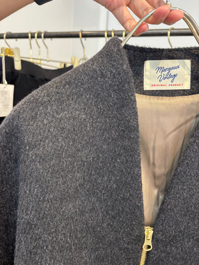 受付終了【予約⚡︎販売】シャギージップコート（無地）／MG CO-26130-A／MARGAUX VINTAGE／2026 AW＃2