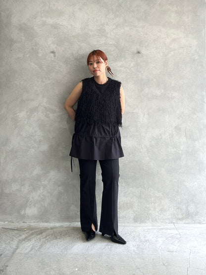 スーパーストレッチフレアパンツ／CYAN tokyo