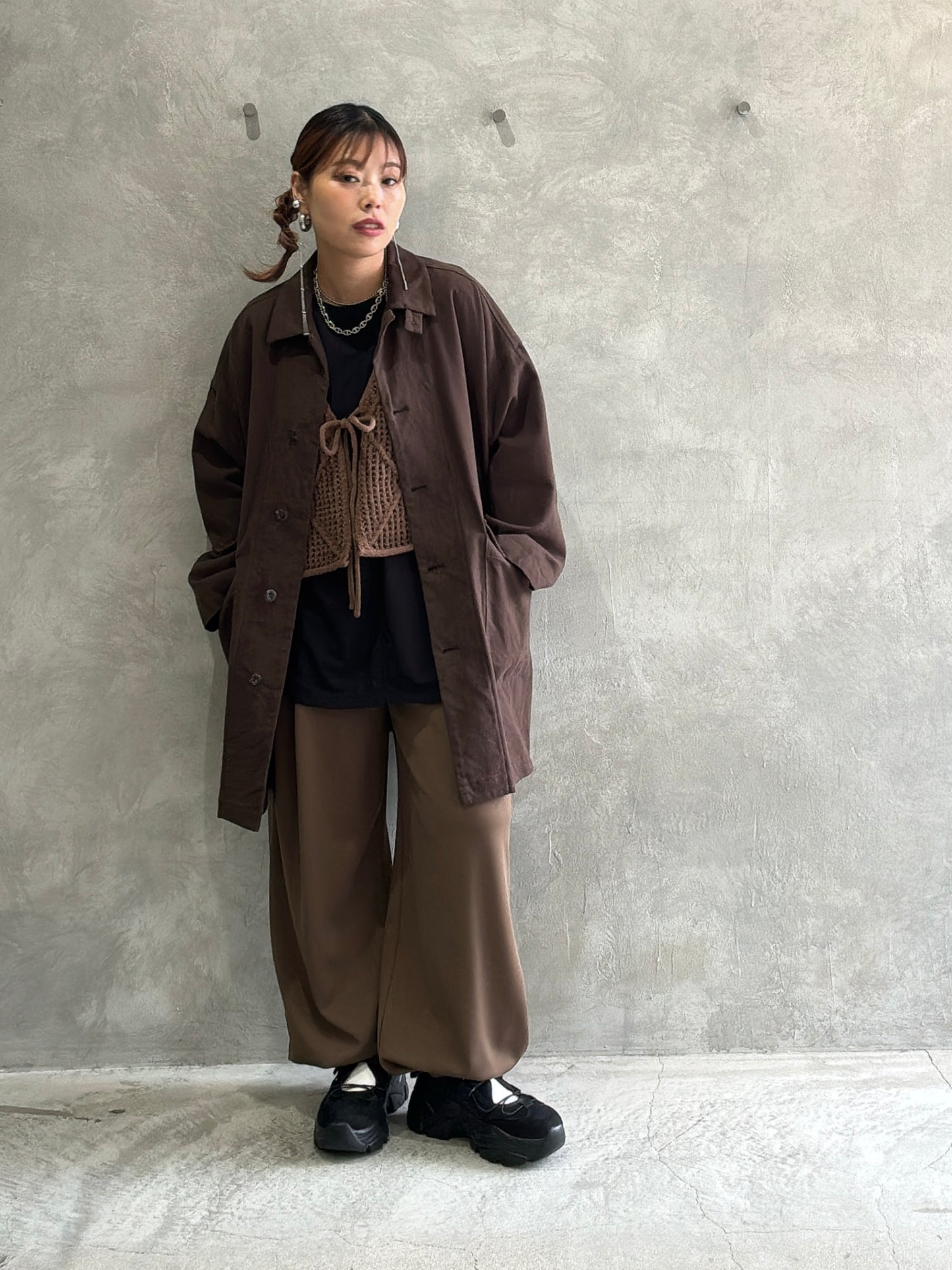 【再入荷】タックポケットジャージジョガーパンツ／CYAN TOKYO