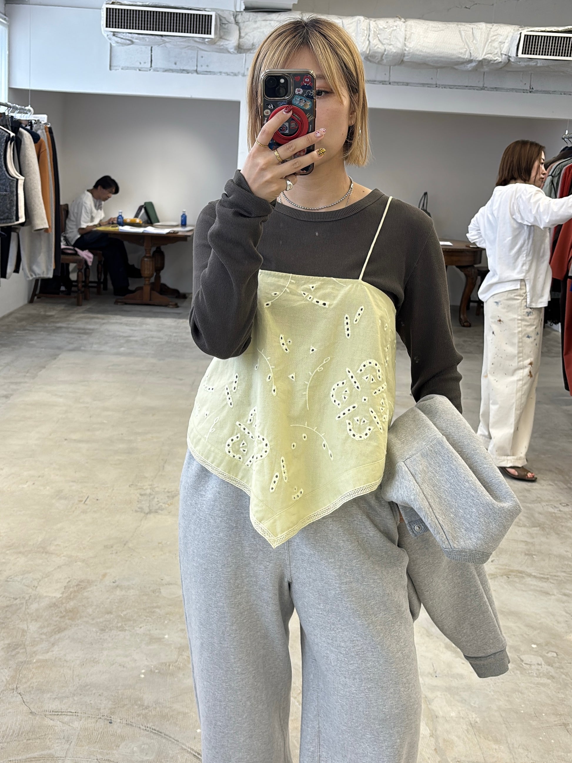 【予約⚡︎販売】カットワーク刺繍キャミソール／8663202／LE MÉLANGE／2026 AW #2