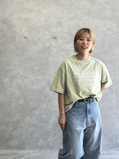 受付終了【予約販売】JE VEUX スラブTシャツ／ING