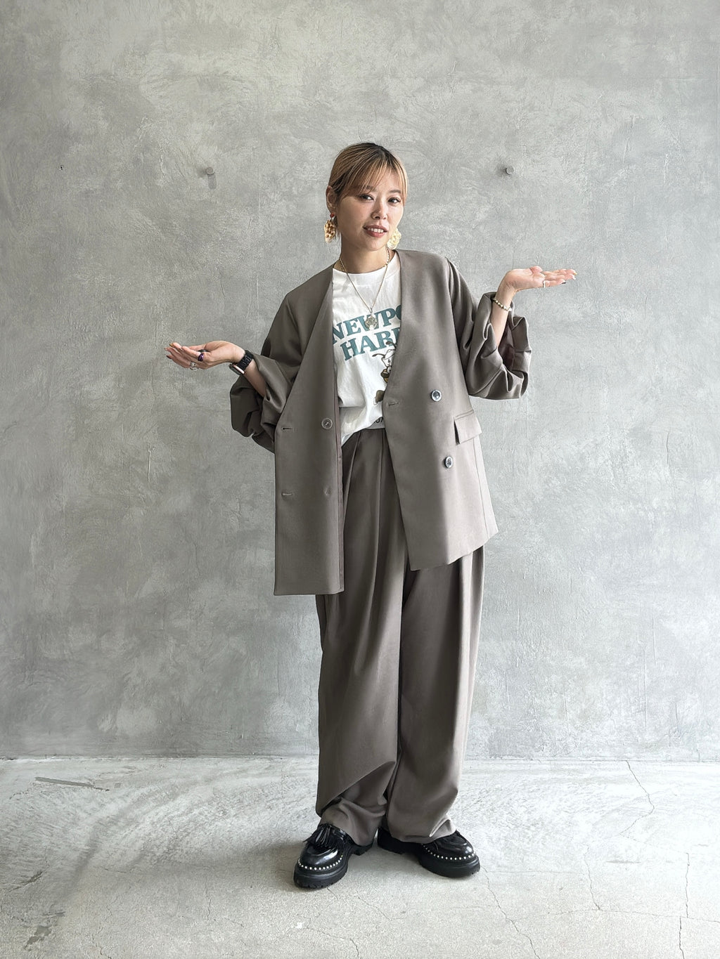 結び屋虹園×No.9コラボ限定仕様／3・6・９の揺れるピアス（ピアス・イヤリング）