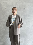 バルーンスリーブノーカラーJK／MG JK-26088-A／MARGAUX VINTAGE／2026 AW＃1