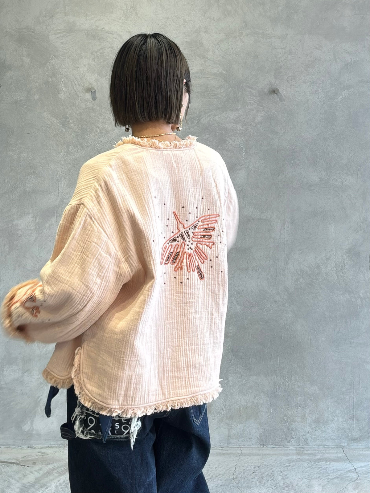 刺繍クルーネックジャケット／#8643804／LE MÉLANGE／2026 AW #1