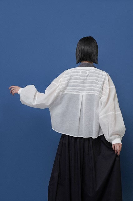 【予約販売】ソフトオーガンリブショートシャツ／601457／CYAN tokyo／2026 SS#2