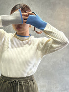 【再入荷】3カラー配色リブニット／LHELBIE