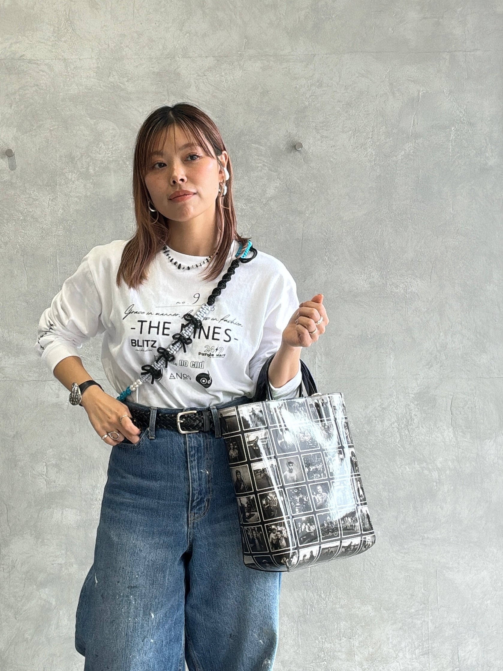 アートプリント２way台形トートバッグ