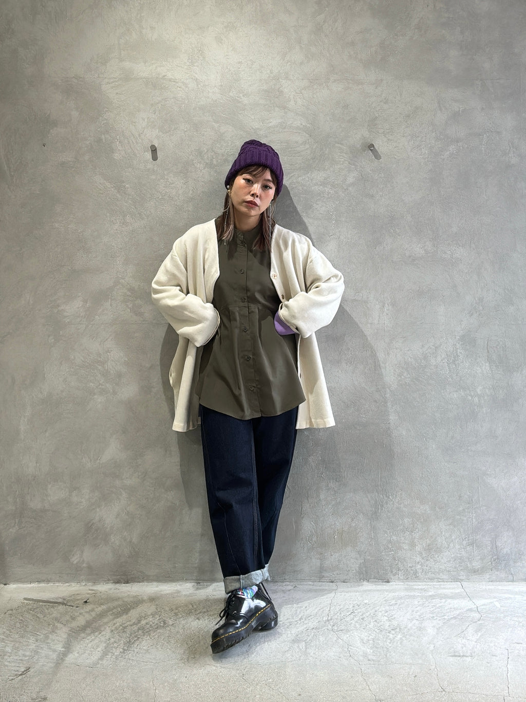 ゆるフィットニットキャップ