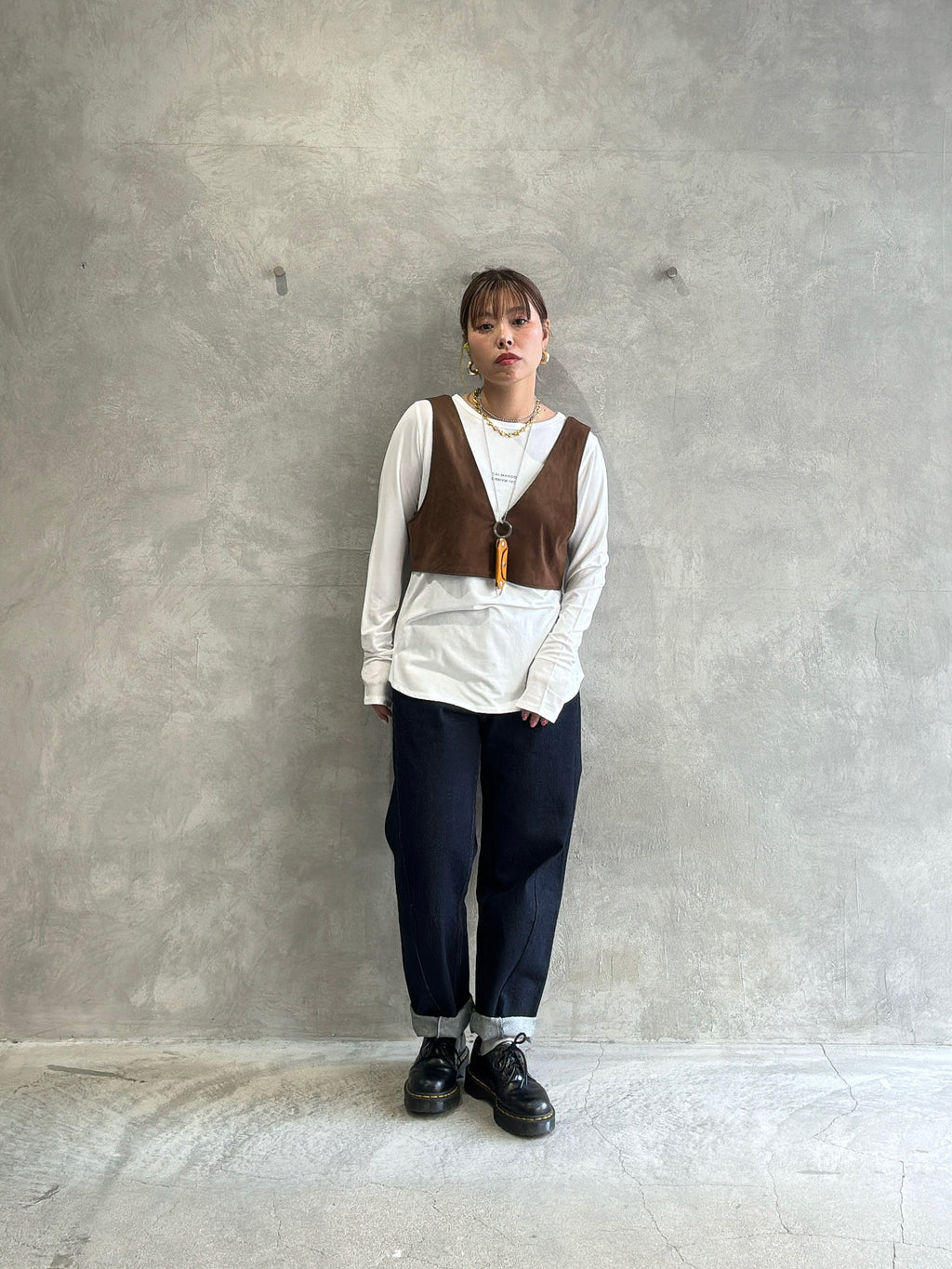 ロゴさらさらロンT／Anna Kerry