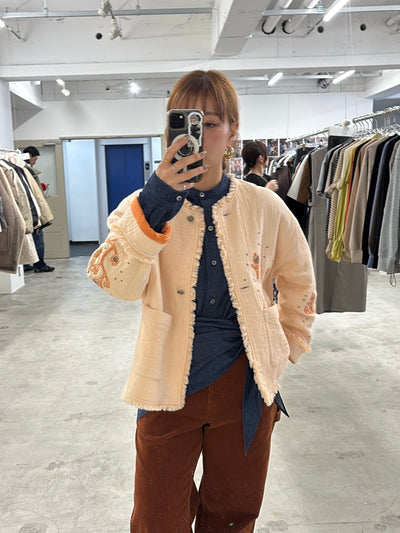 受付終了【予約⚡︎販売】刺繍クルーネックジャケット／#8643804／LE MÉLANGE／2026 AW #1