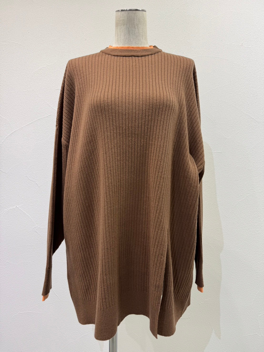 【予約⚡︎販売】アシメスリットレイヤーリブニット／604509／CYAN tokyo／2026 AW#1