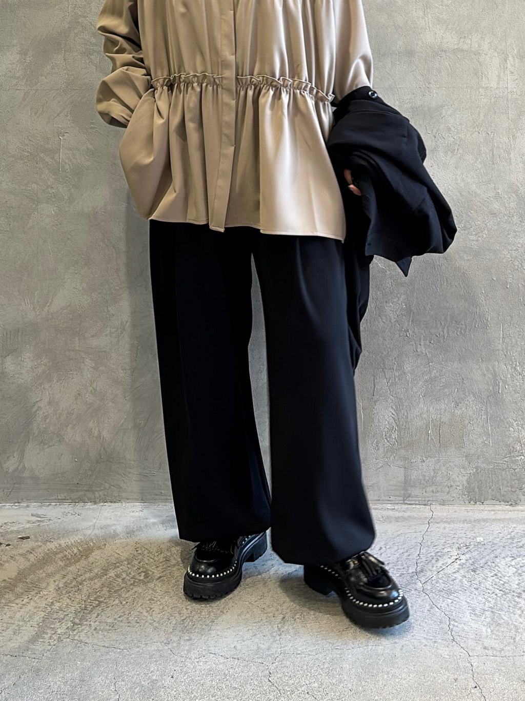 【再入荷】タックポケットジャージジョガーパンツ／CYAN TOKYO