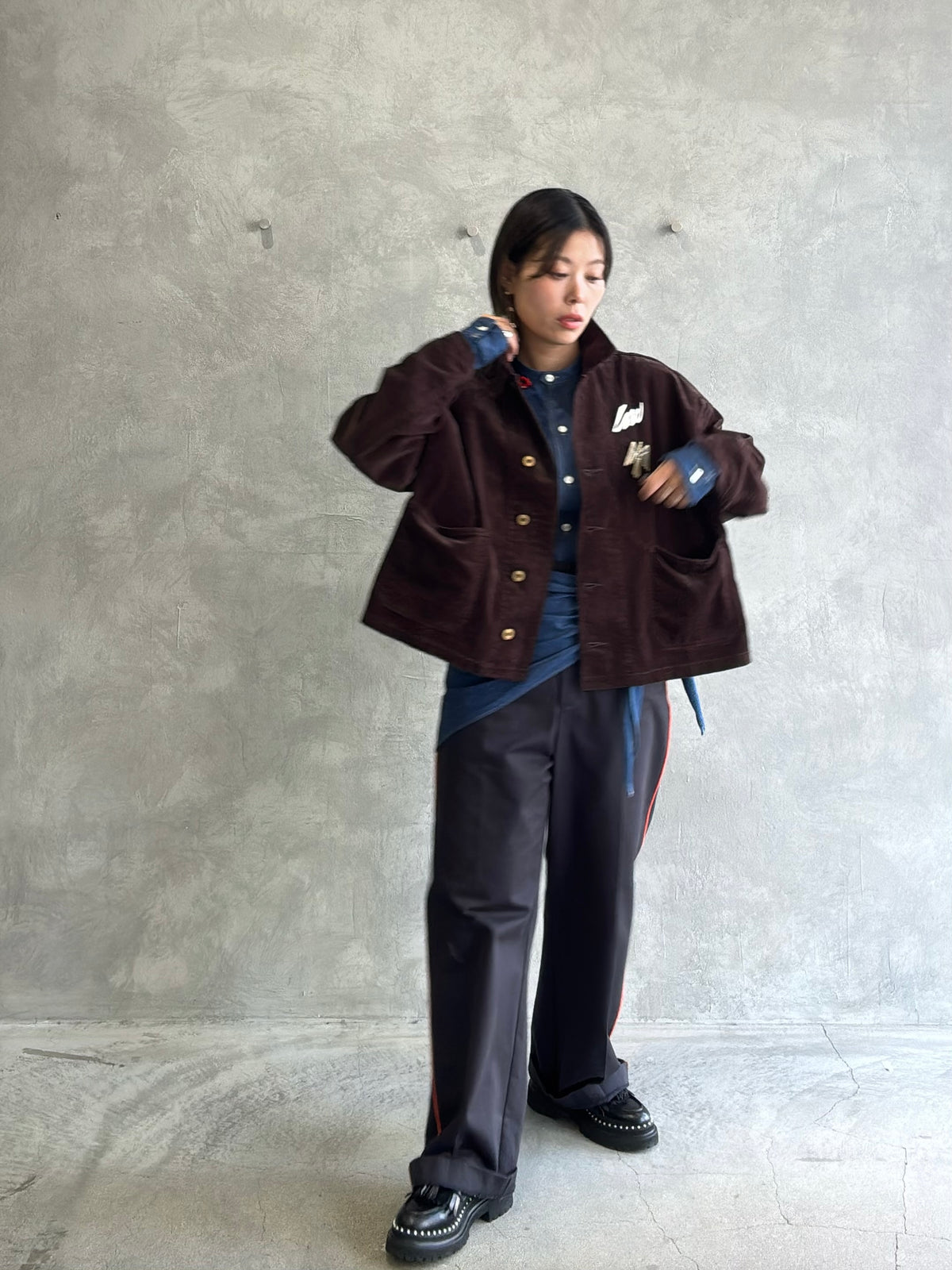 コットンコーデュロイカバーオール／#8643803／LE MÉLANGE／2026 AW #1