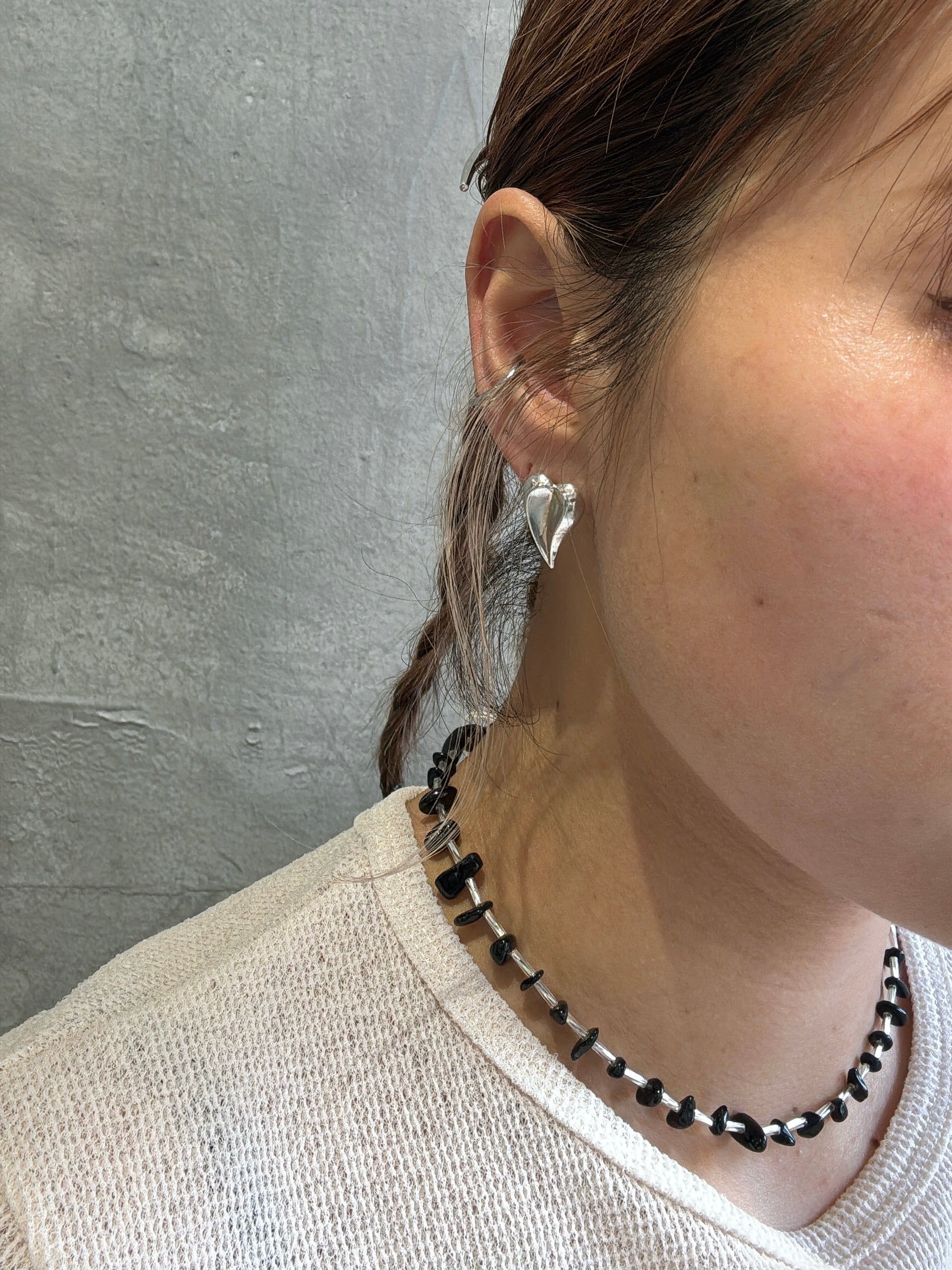 ⚡︎【予約販売】ブラックビーズmixネックレス