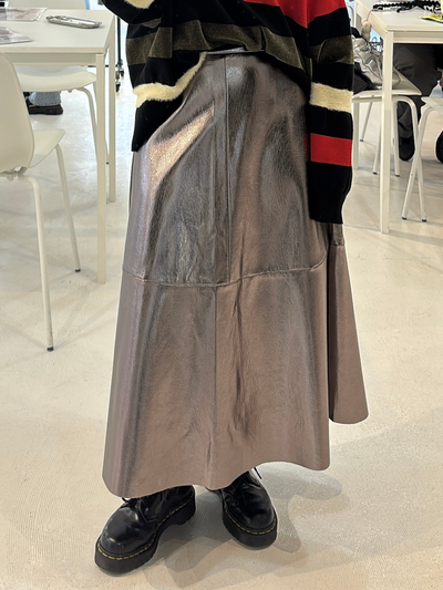 受付終了【予約⚡︎販売】メタリックスカート／MG SK-26124-A／MARGAUX VINTAGE／2026 AW＃2