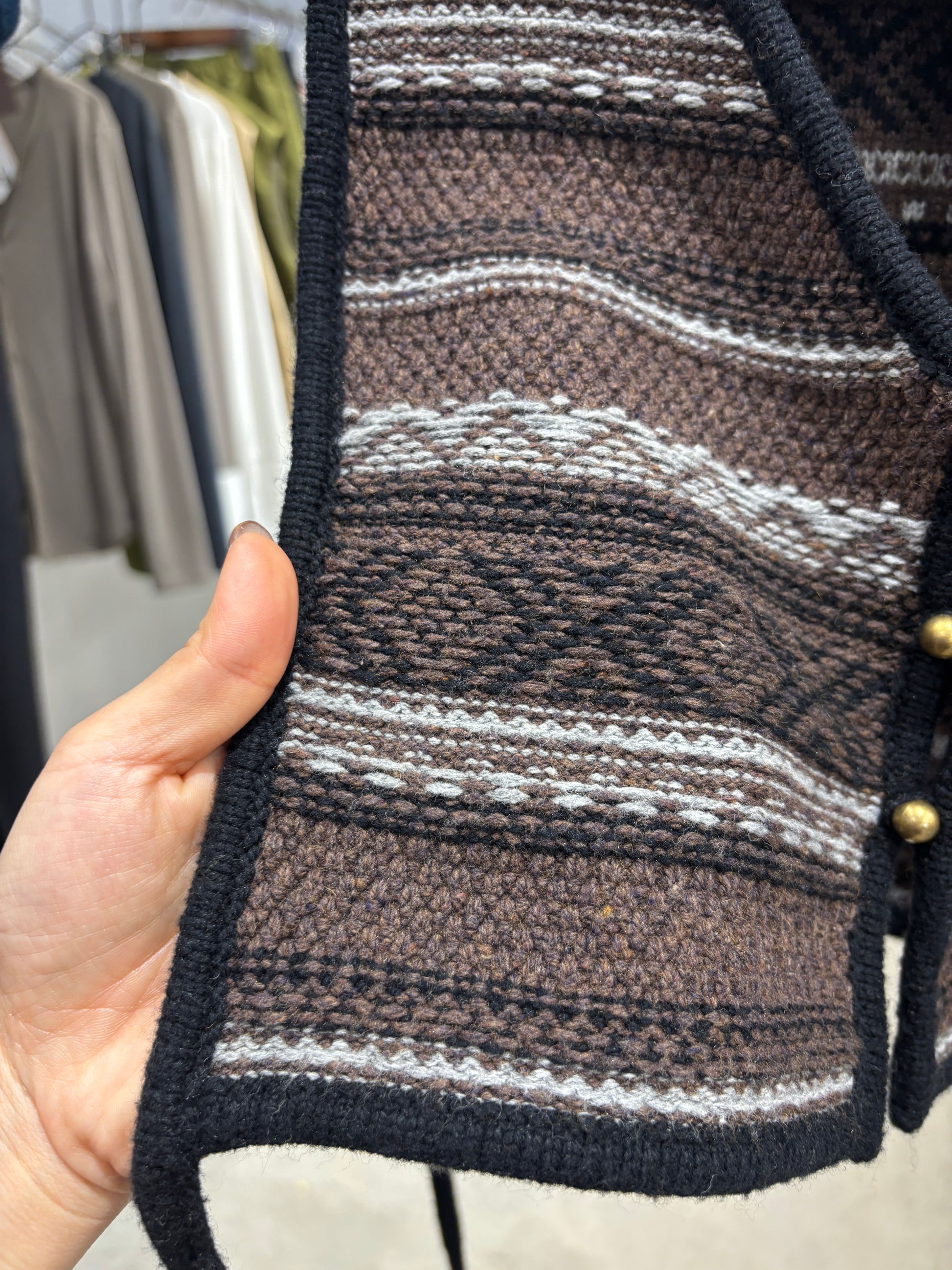 【予約⚡︎販売】ジャガードVネックベスト／#8642701／LE MÉLANGE／2026 AW #1