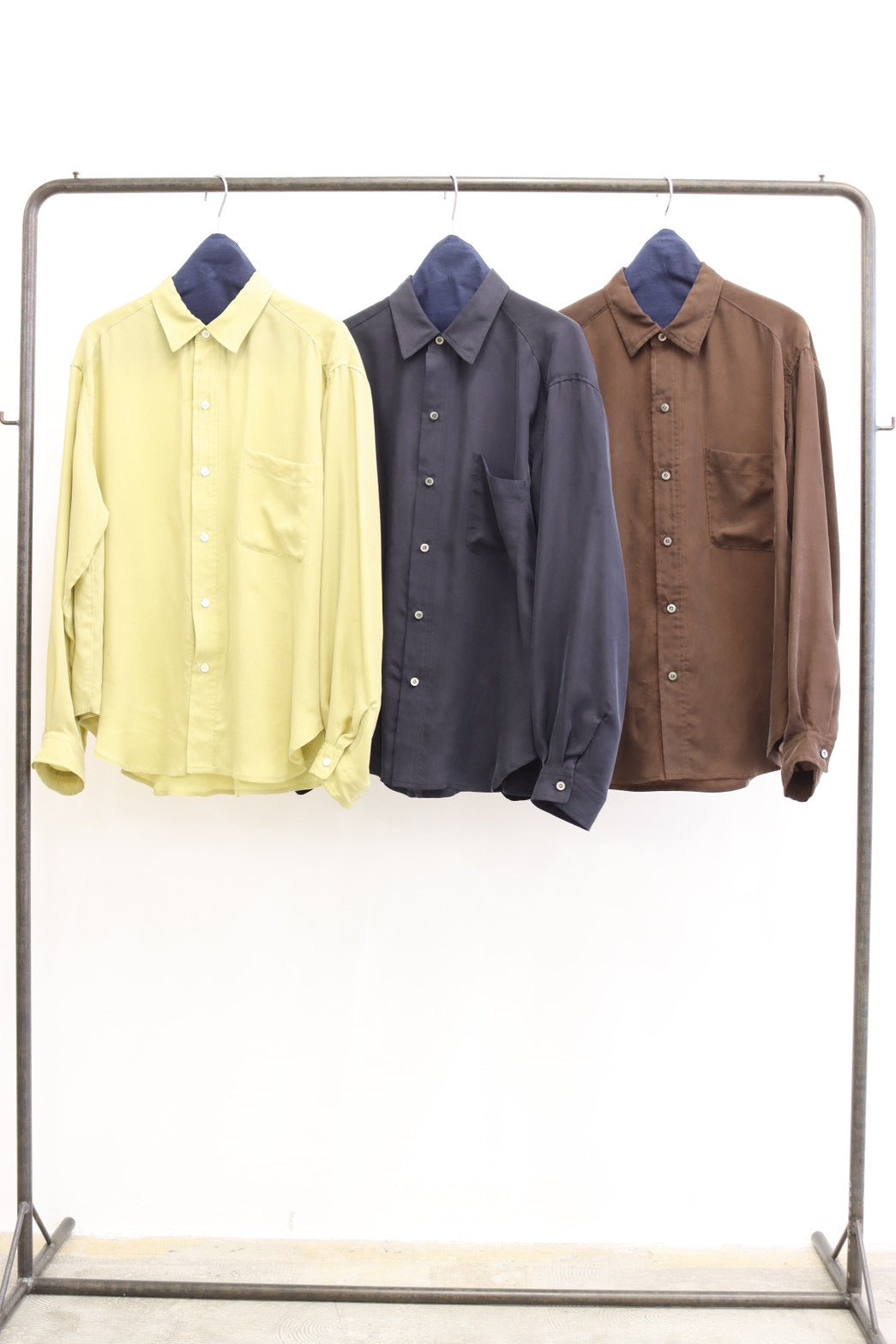 【予約⚡︎販売】ヴィンテージ加工キュプラシャツ／#8643204／LE MÉLANGE／2026 AW #1