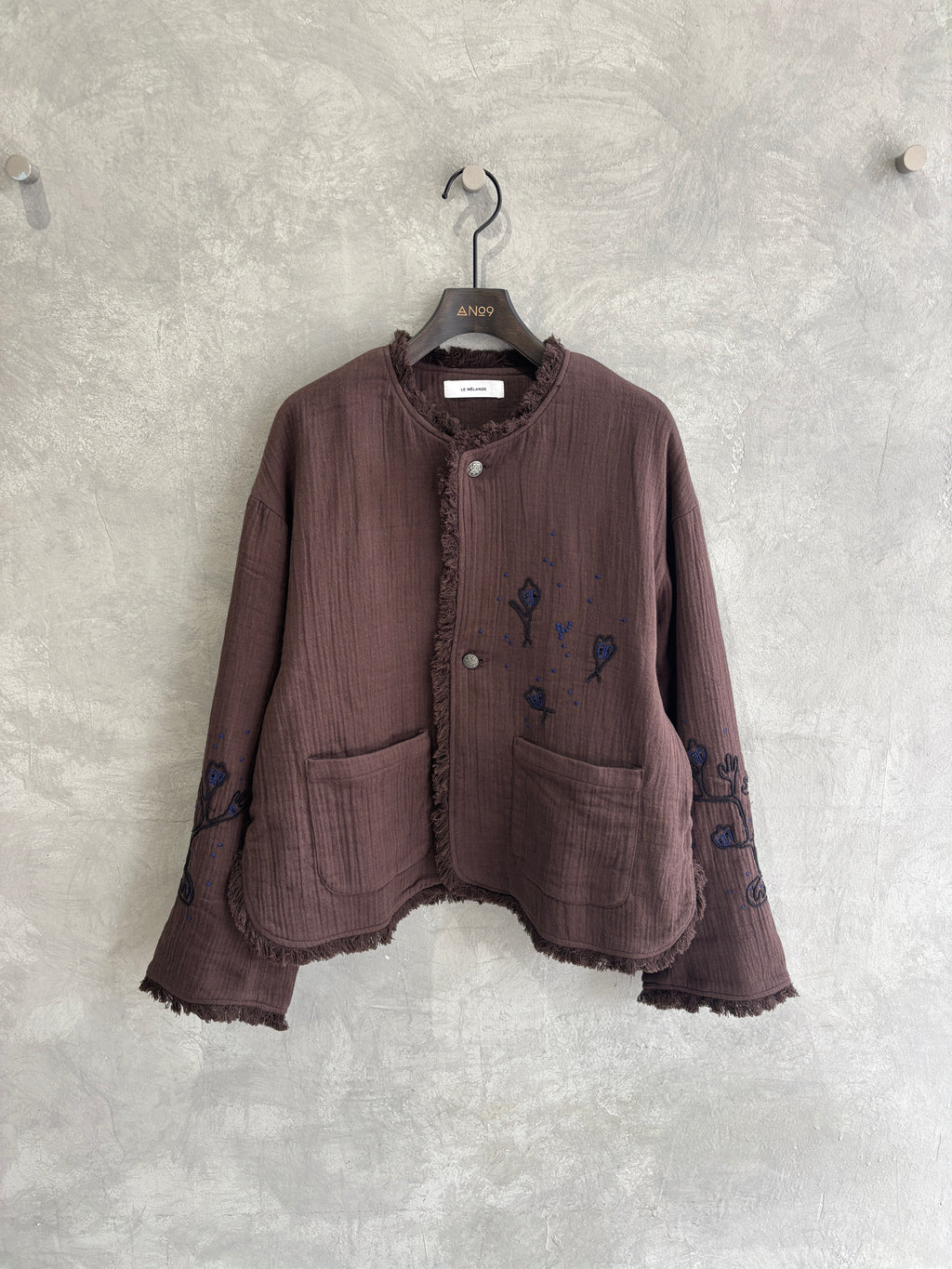 刺繍クルーネックジャケット／#8643804／LE MÉLANGE／2026 AW #1