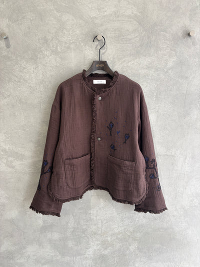 刺繍クルーネックジャケット／#8643804／LE MÉLANGE／2026 AW #1