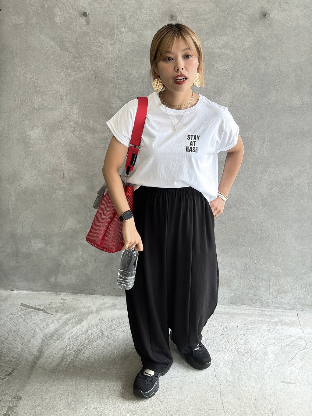 コンパクトプリントTシャツ／Dignite collier