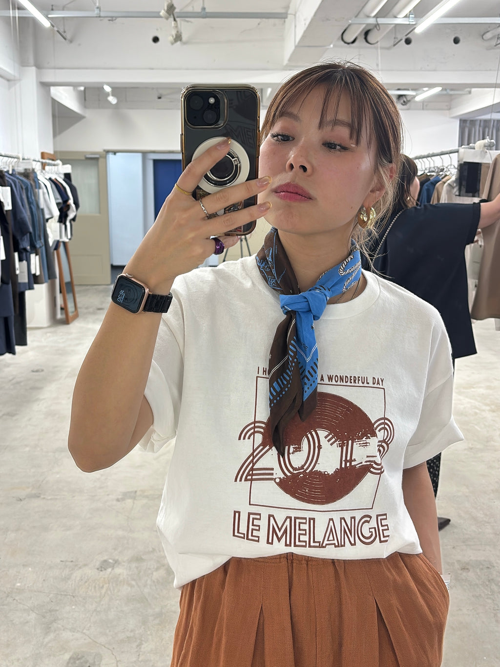 プリントTシャツ／8621008／LE MÉLANGE