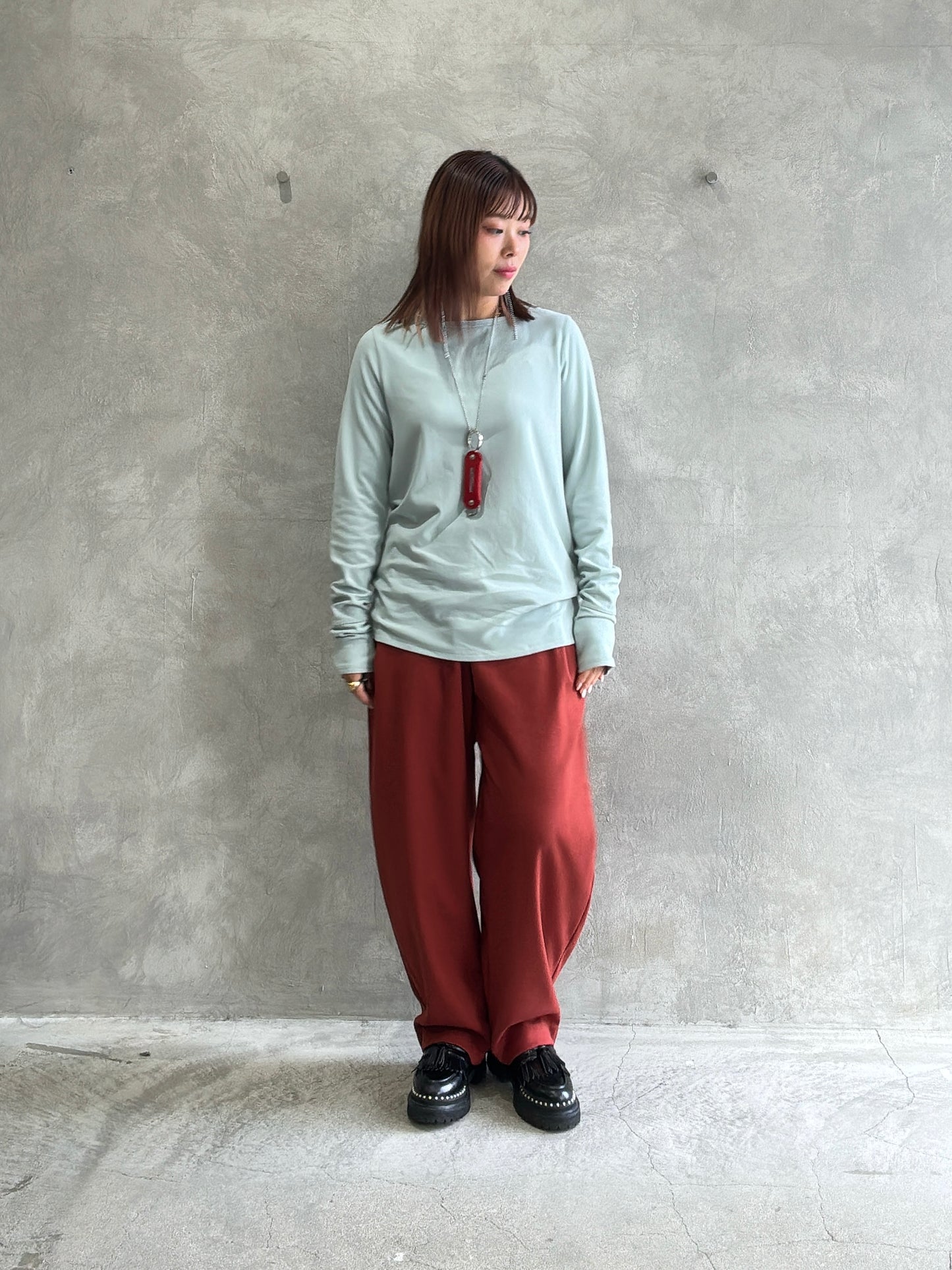 あったか無地ロングスリーブトップス／ANNA  KERRY