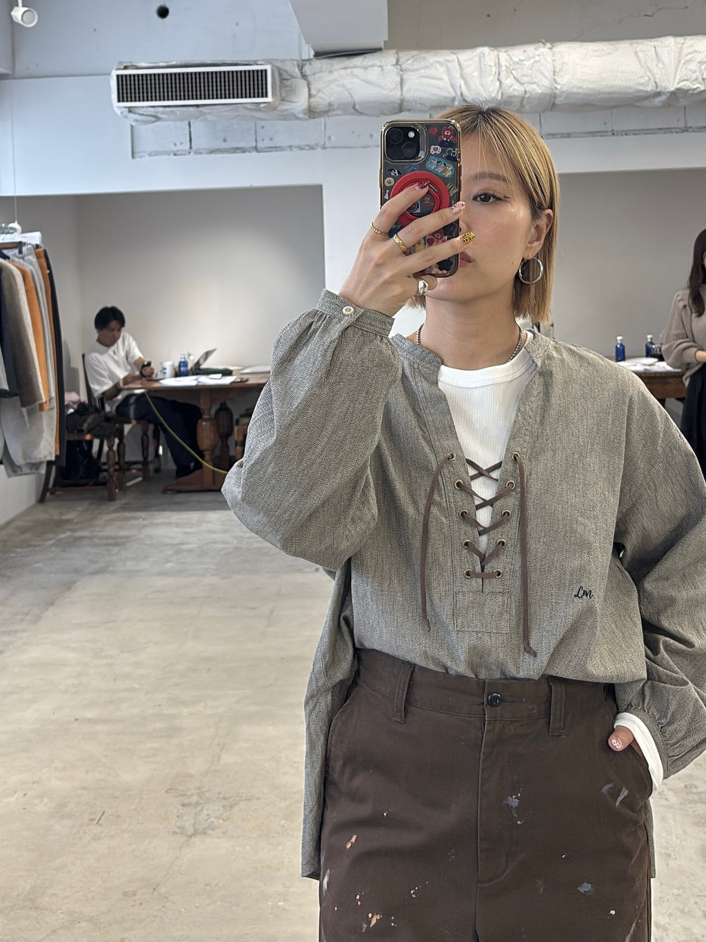 受付終了【予約⚡︎販売】杢シャンブレープルオーバーシャツ／8653204／LE MÉLANGE／2026 AW #2