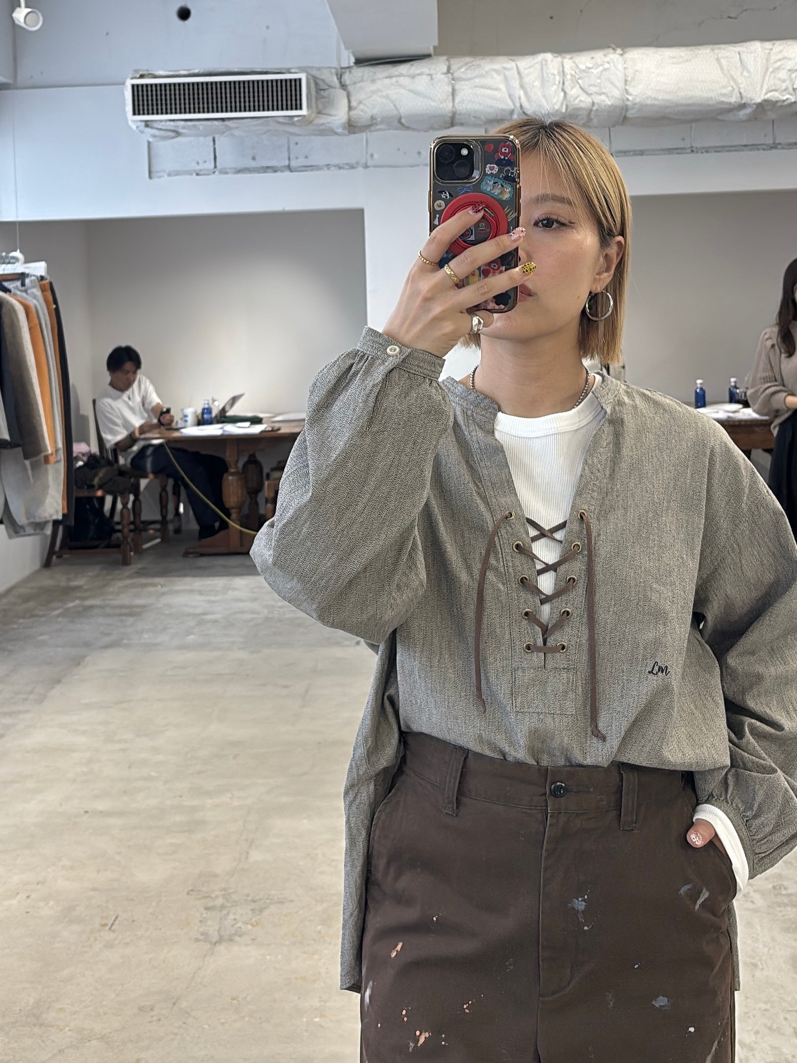 【予約⚡︎販売】杢シャンブレープルオーバーシャツ／8653204／LE MÉLANGE／2026 AW #2