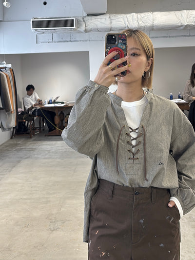 受付終了【予約⚡︎販売】杢シャンブレープルオーバーシャツ／8653204／LE MÉLANGE／2026 AW #2